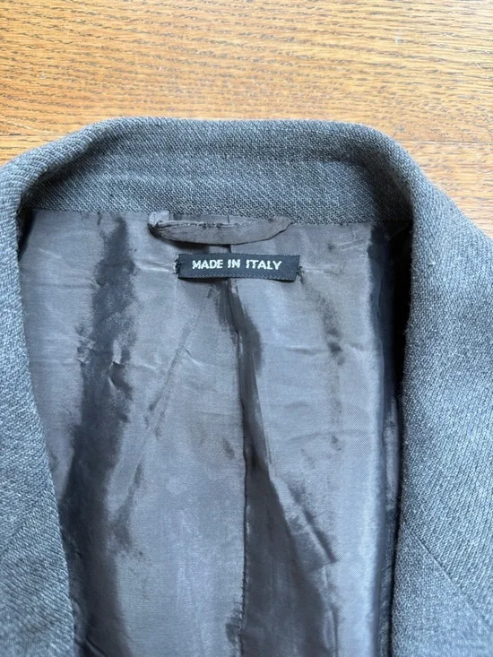 Giorgio Armani Vestimenta Spa Blazer IT 50 Gray Made in Italy Luxury Wool Silk - Picture 2 of 5
